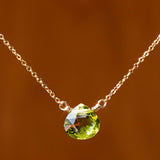 Small Peridot Necklace