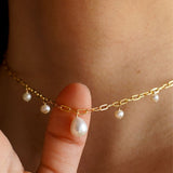 Delilah Tiered Pearl Necklace