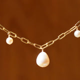 Delilah Tiered Pearl Necklace