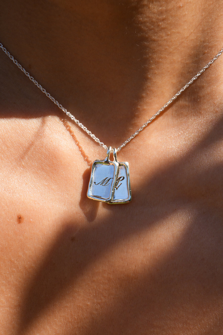 Celine Initial Tag Necklace