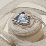 Molten Heart Silver Necklace