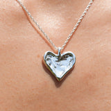 Molten Heart Silver Necklace