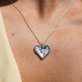 Molten Heart Silver Necklace