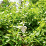 Stamped Heart Necklace