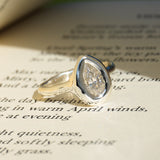 Moissanite Teardrop Ring