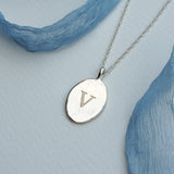 Bella Oval Initial Necklace