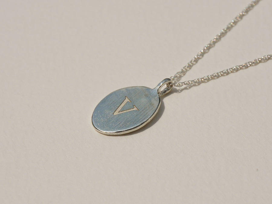 Bella Oval Initial Necklace
