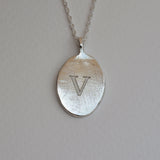 Bella Oval Initial Necklace