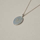 Bella Oval Initial Necklace