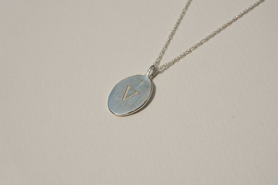 Bella Oval Initial Necklace