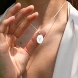 Bella Oval Initial Necklace
