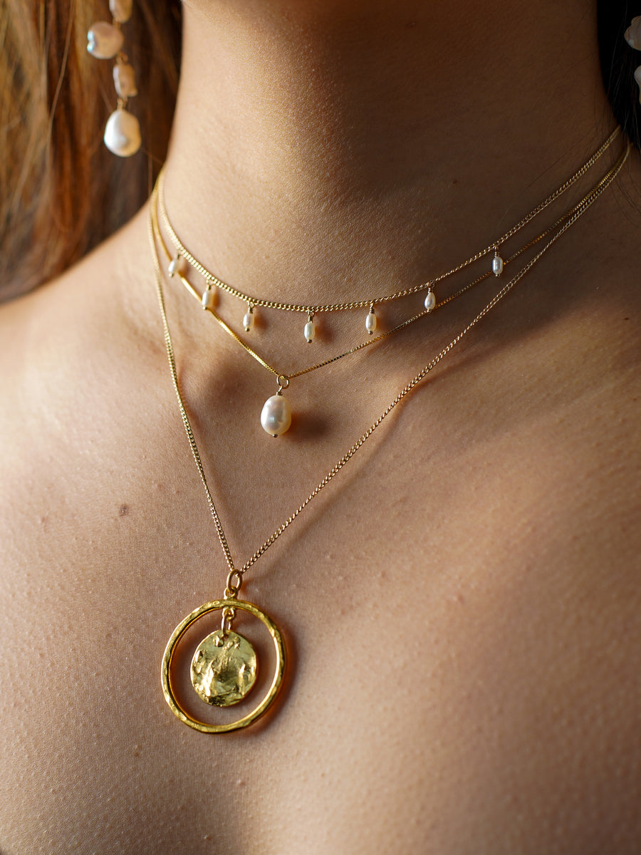 Margot Dainty Pearl Necklace