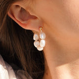 Cosette Pearl Hoops
